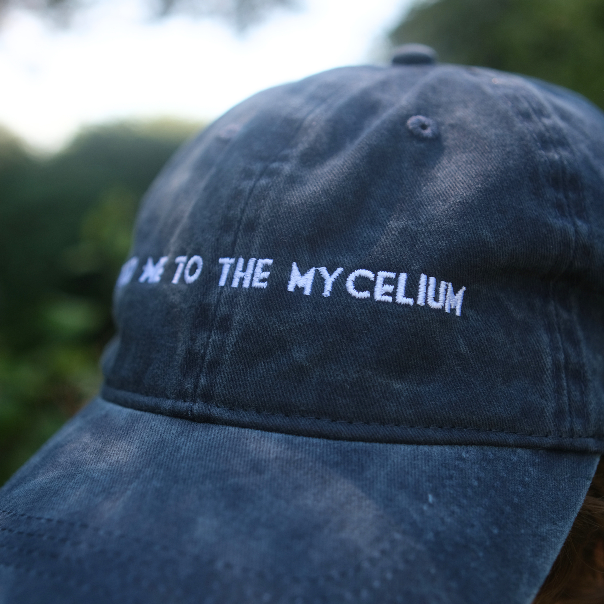 Feed Me To The Mycelium Organic Cotton Mushroom Cap