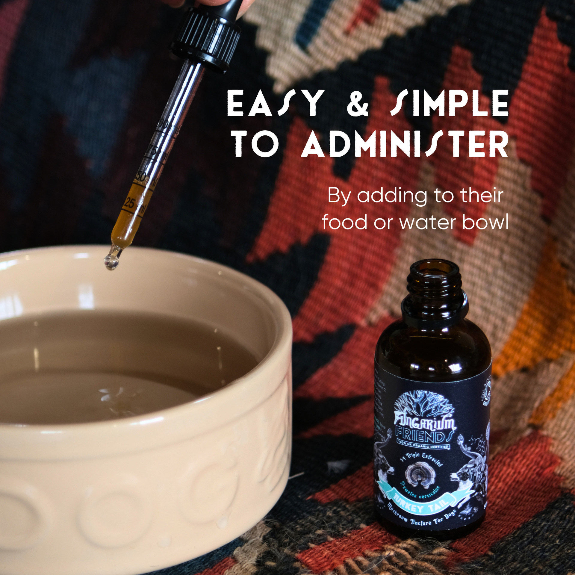 Organic Turkey Tail Tincture for Dogs | 50ml